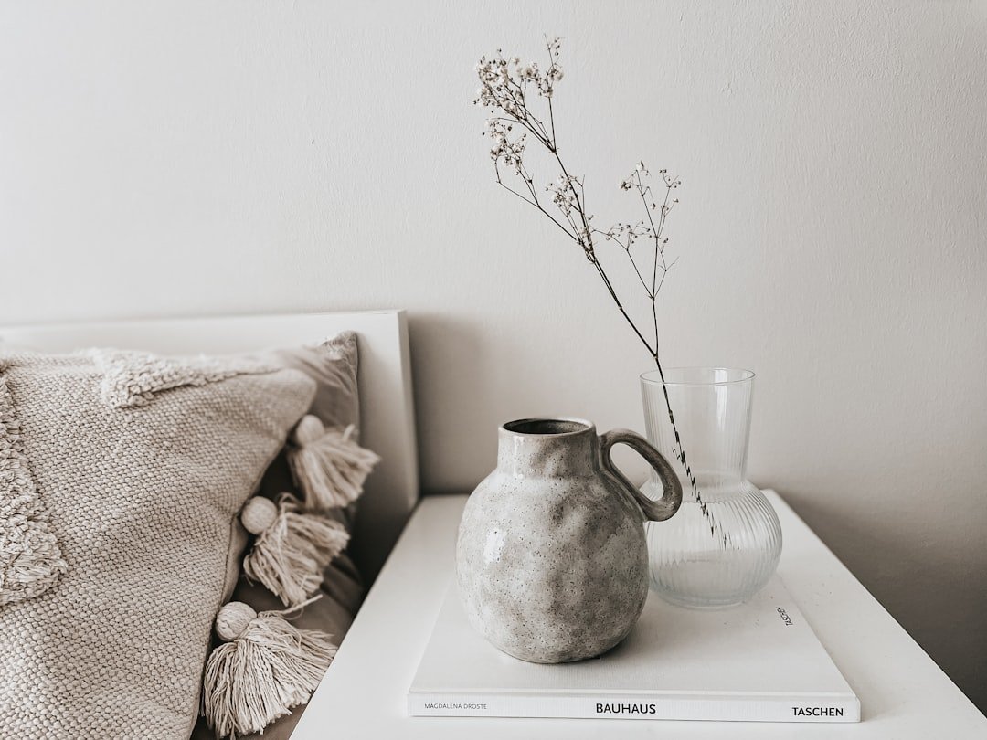 Calm minimal bedroom styling free of clutter