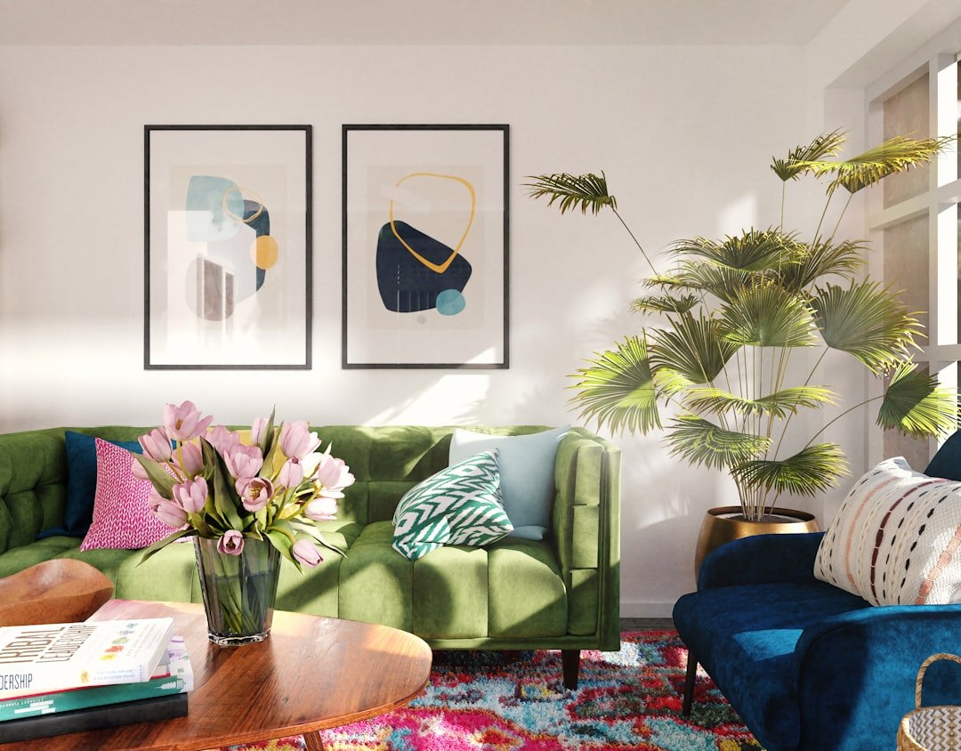 Eclectic living room styling with mismatched furniture