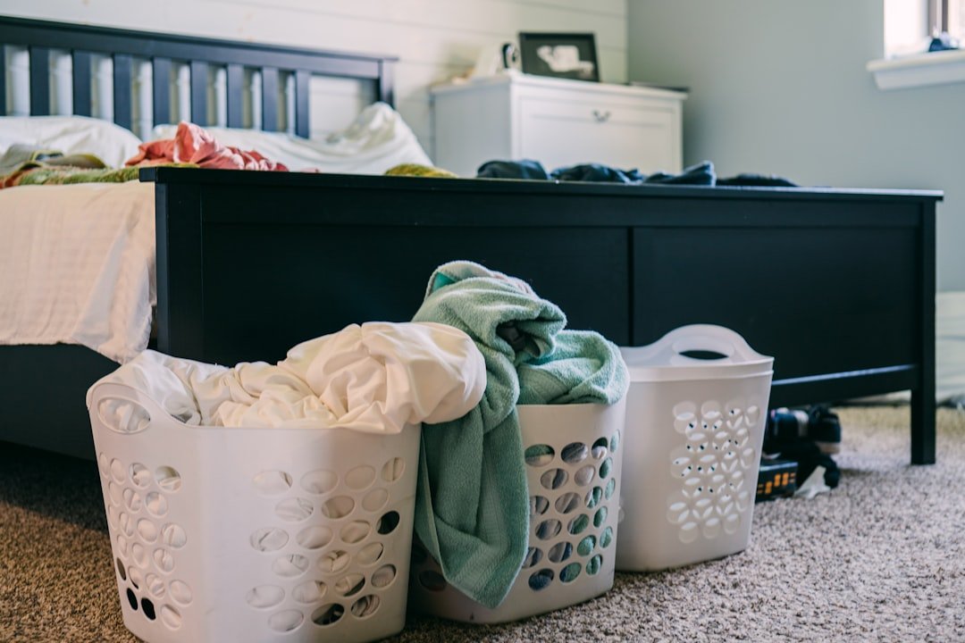 Organized under-bed storage baskets