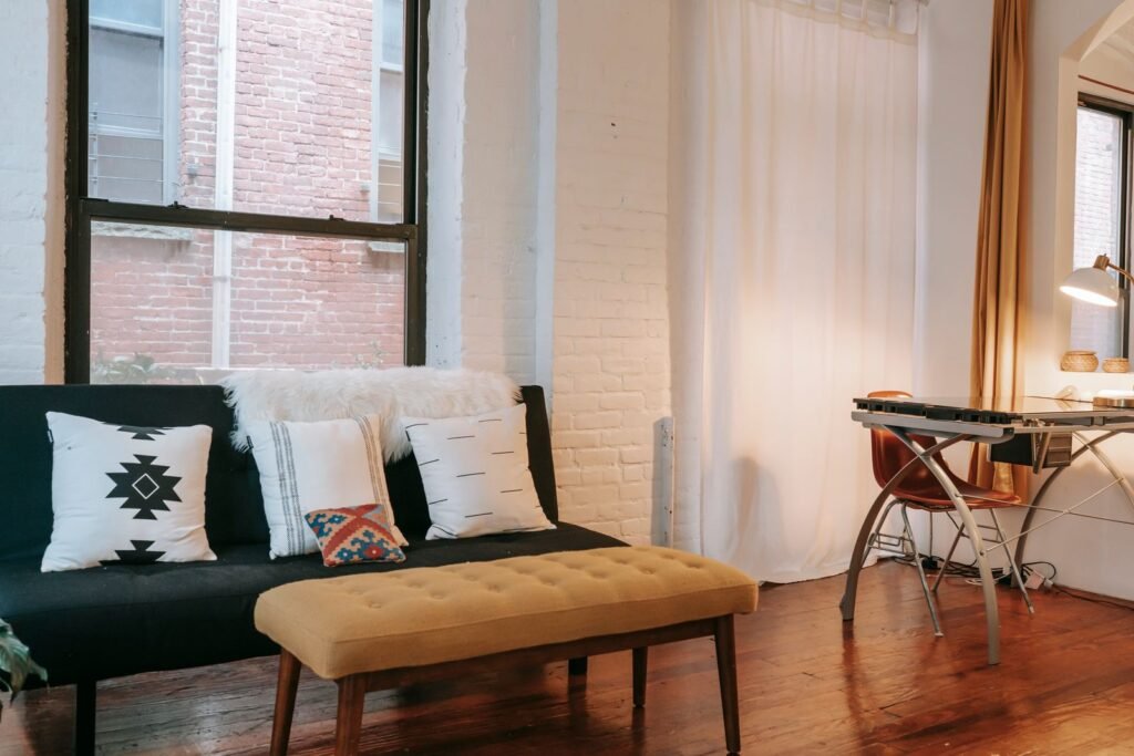 Slim wooden console table with drawers, a neat small entryway storage piece